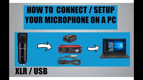how to hook up a microphone to a pc